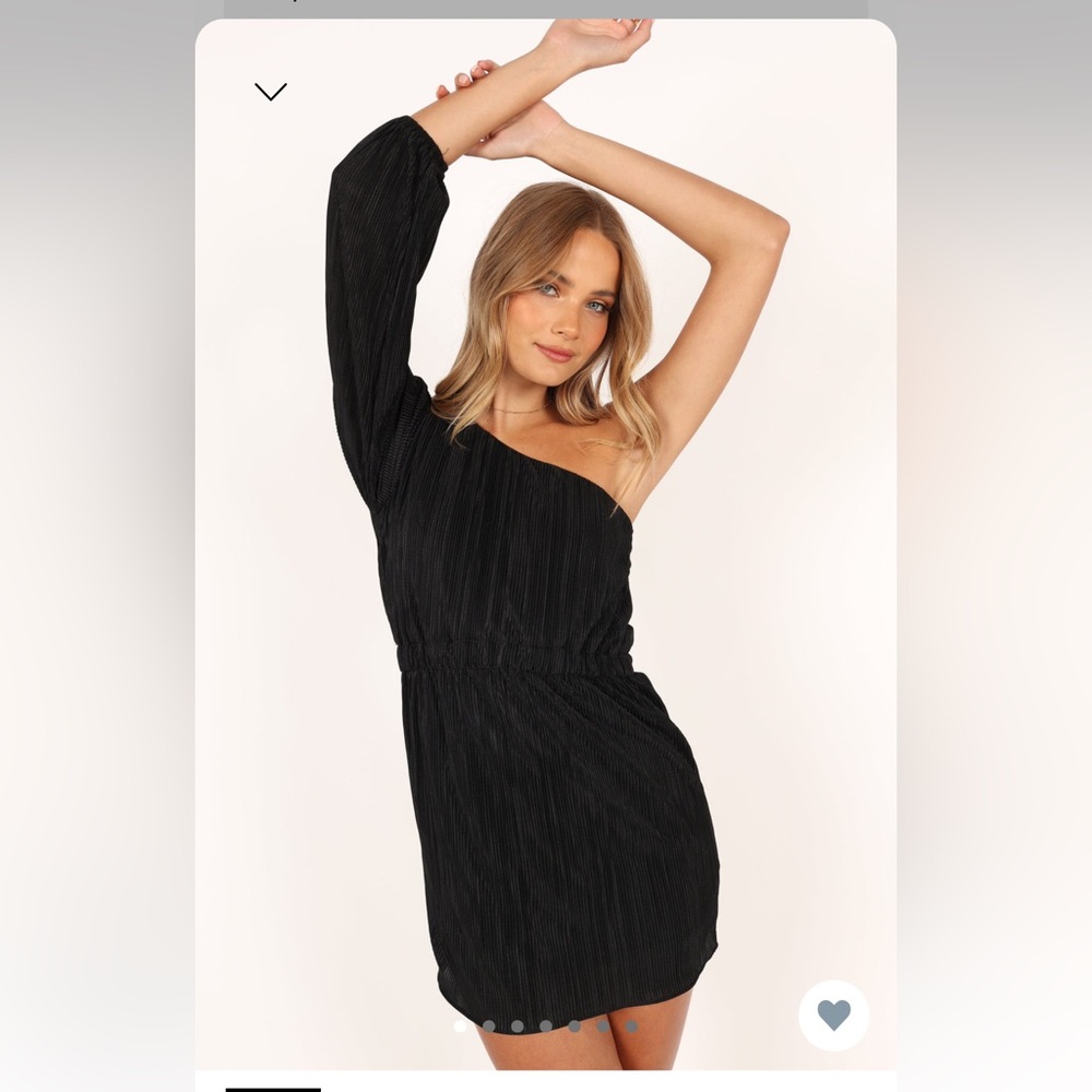 Petal and Pup Pontee One Shoulder Black Mini Dress.  NWT.